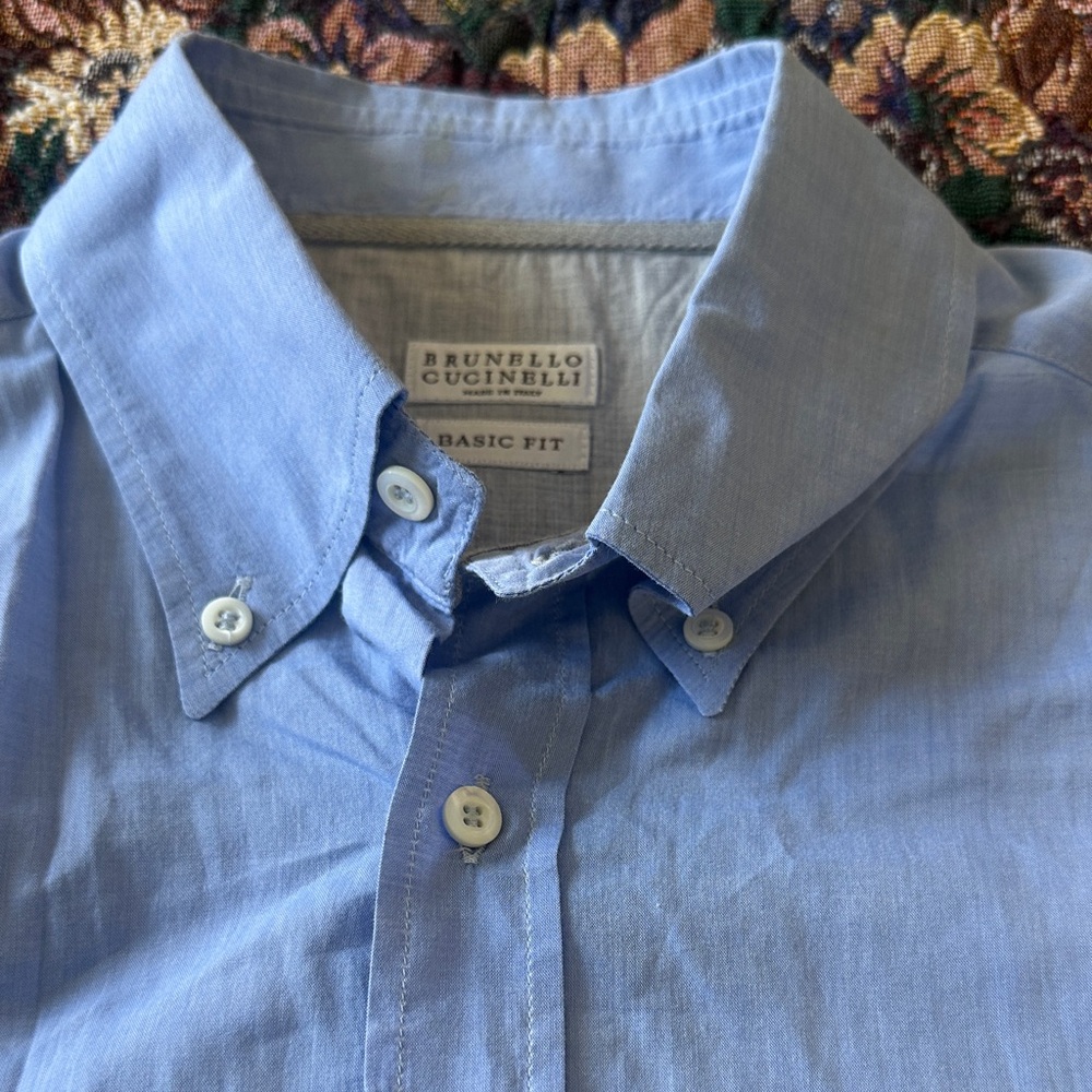 Brunello Cucinelli Basic Fit Light Gray Men’s Dre… - image 6